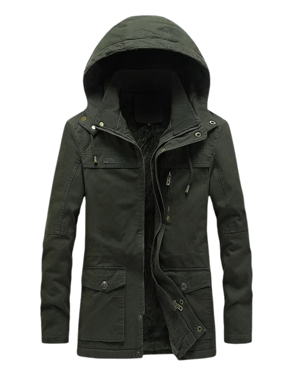 Lässige Baumwoll-Winterjacke