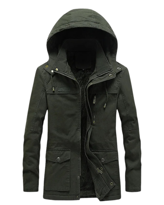 Lässige Baumwoll-Winterjacke