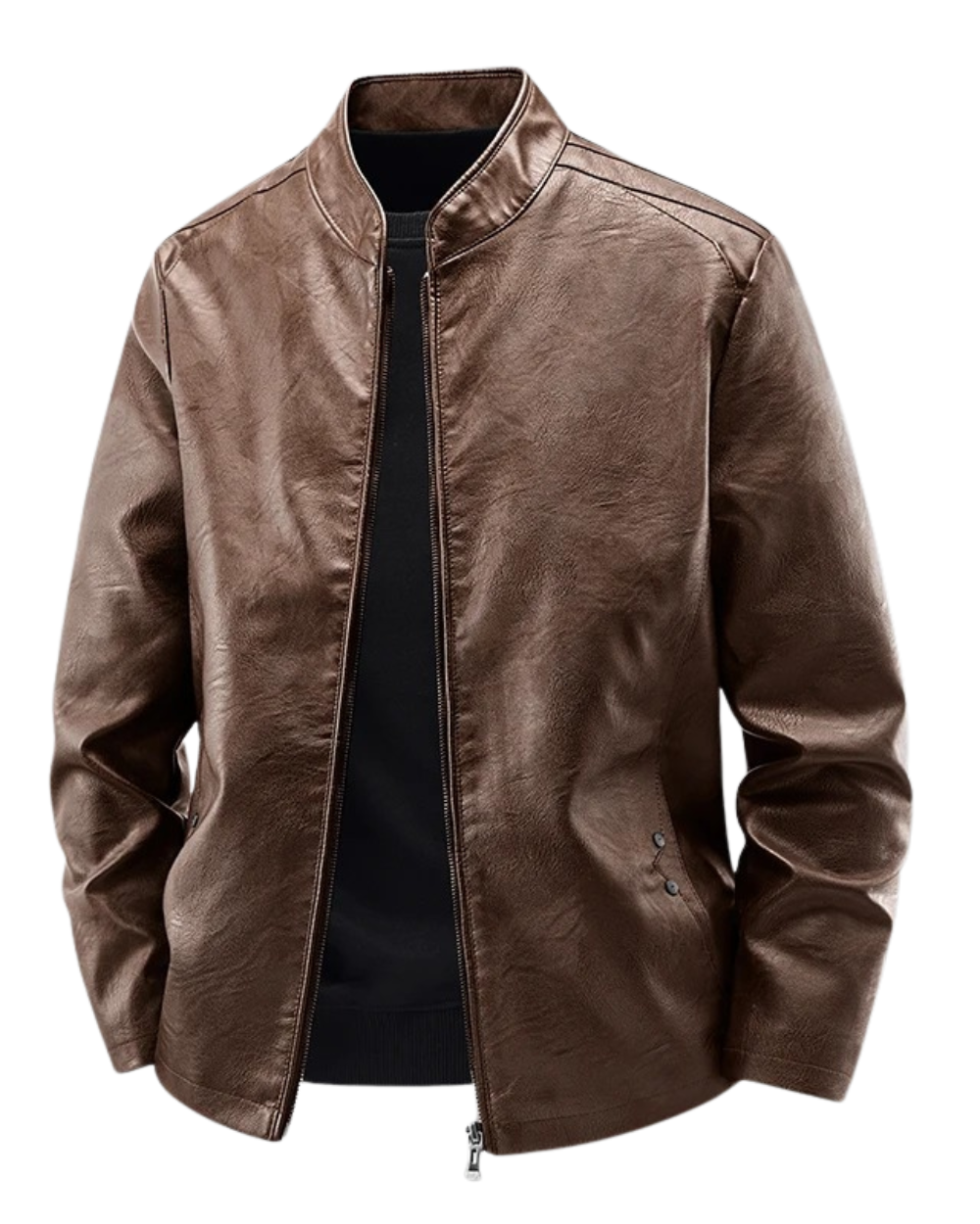 Klassische Biker Lederjacke