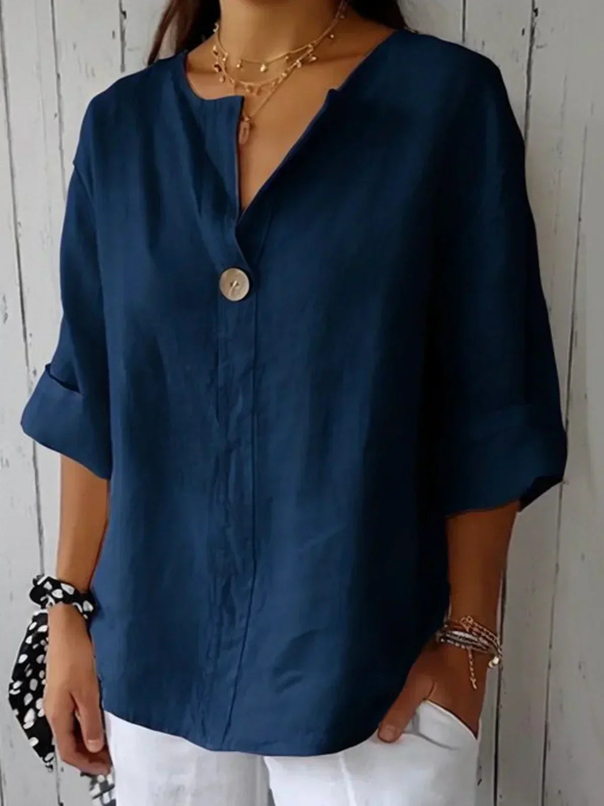 Yvonna™ - Chique Komfort Bluse