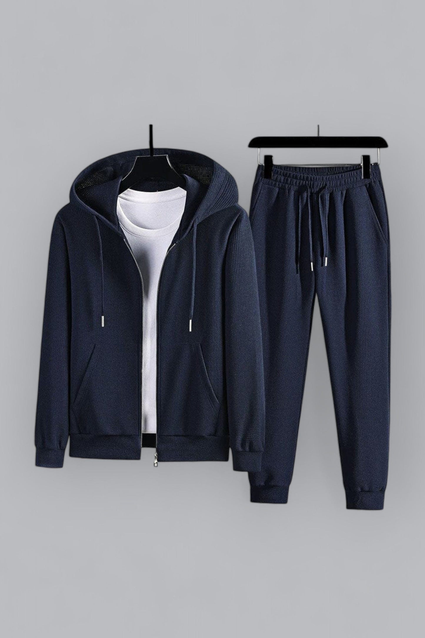 Premium Waffelstrick Loungewear-Set - Luxuriöse Herren Lounge-Kleidung