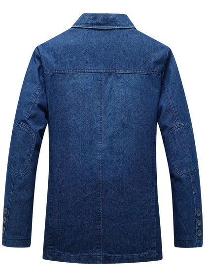 OSWIN - Denim Blazer Baumwolle