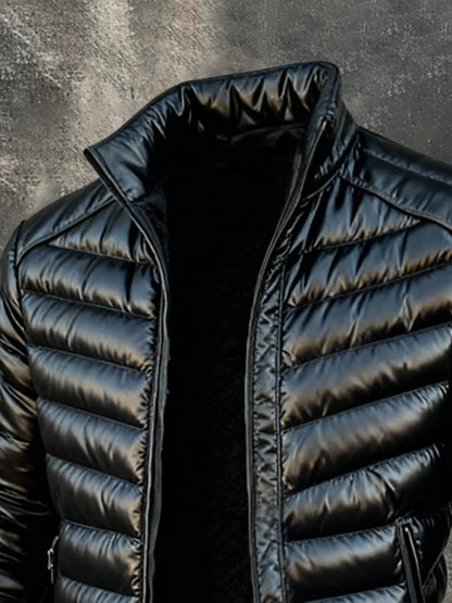 Herren Retro Outdoor-Jacke - Warm Gefüttert mit Taschen