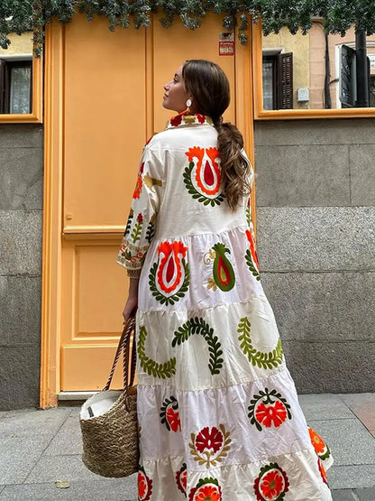Käthe | Lockeres Patchwork-Kleid