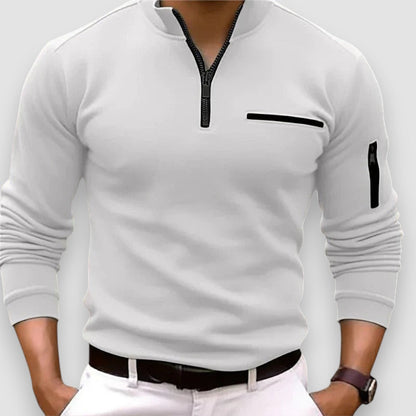 Hugo - Langarm Herren Poloshirt Premium