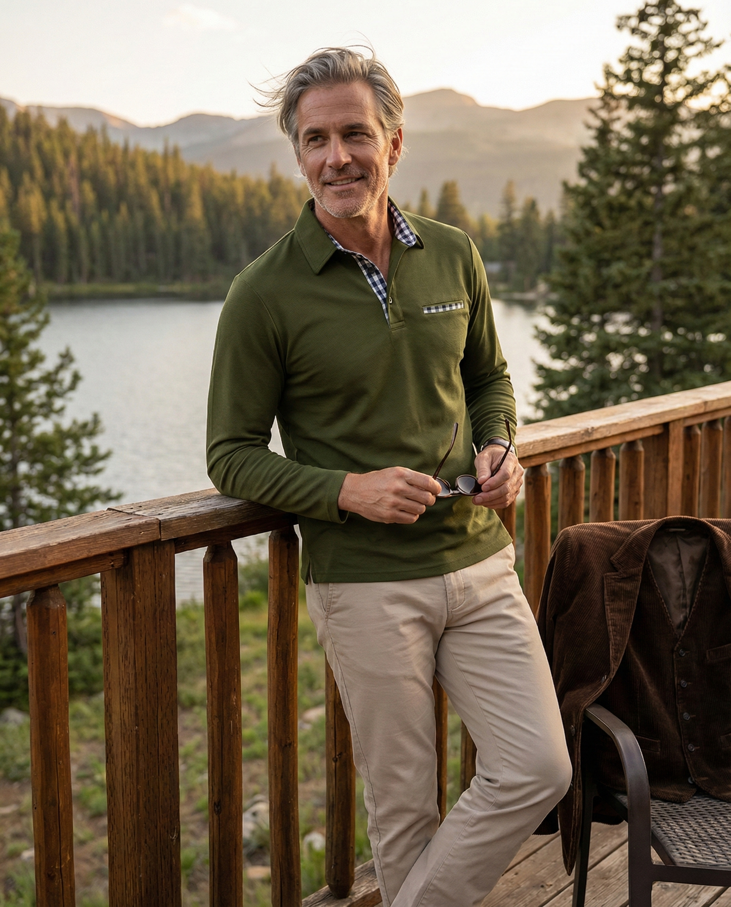 GERNAN™ Herren Langarm-Poloshirt | Premium Baumwolle