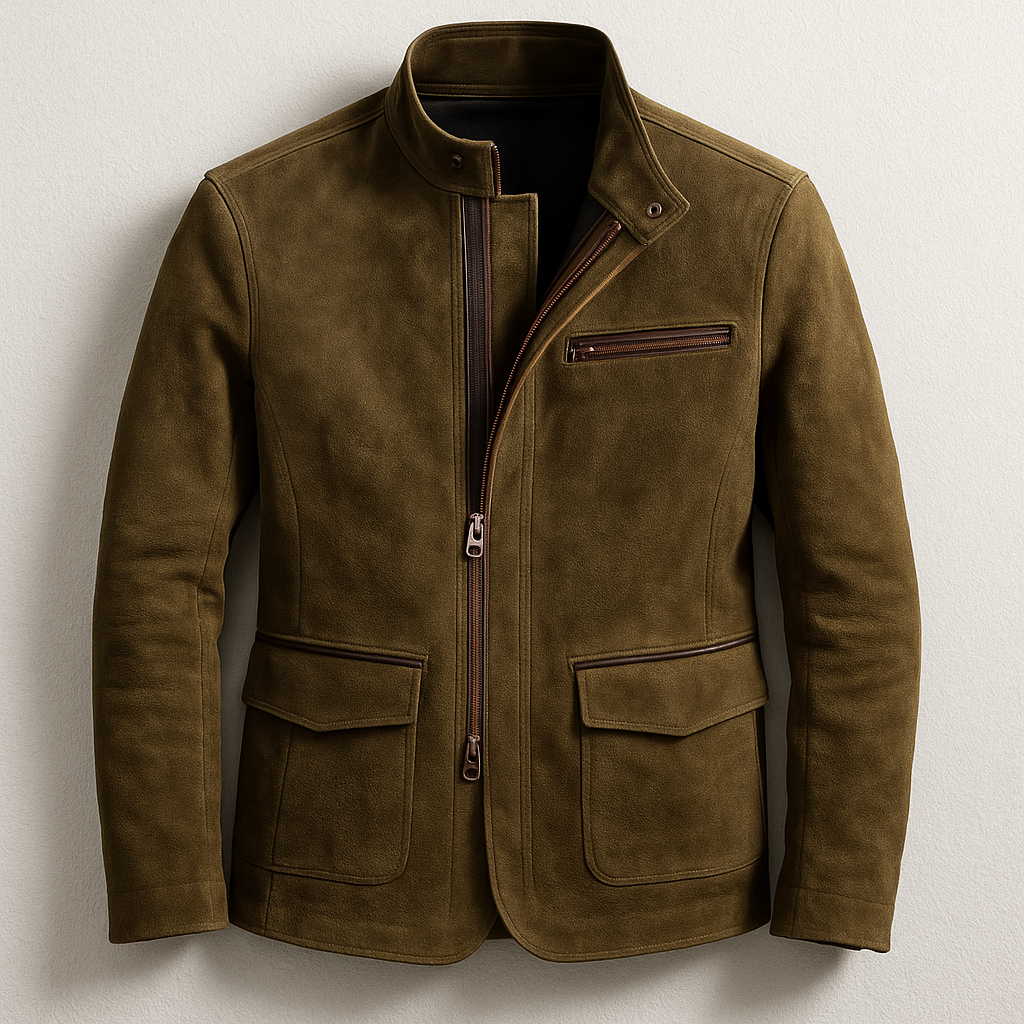 Schicke Wildleder-Jacke für Herren