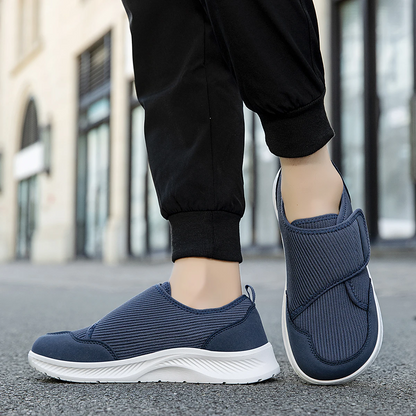 Dames en Heren Comfortabele Klittenband Schoenen voor Brede en Gezwollen Voeten