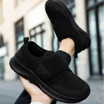 Dames en Heren Comfortabele Klittenband Schoenen voor Brede en Gezwollen Voeten