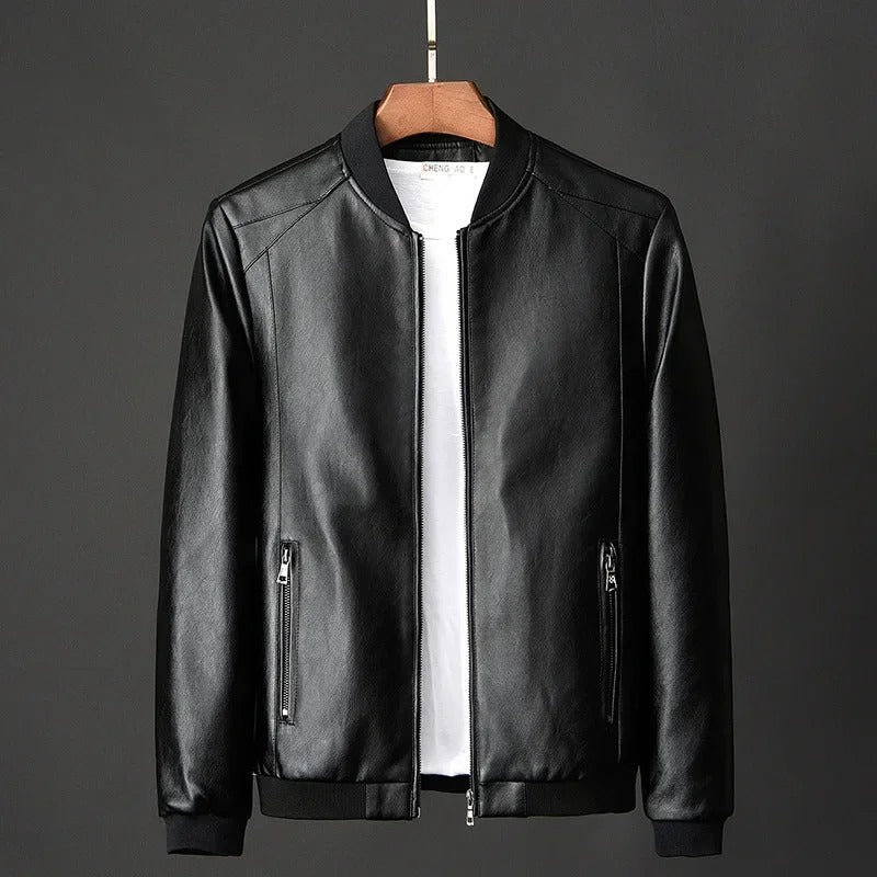 Authentische Biker Lederjacke