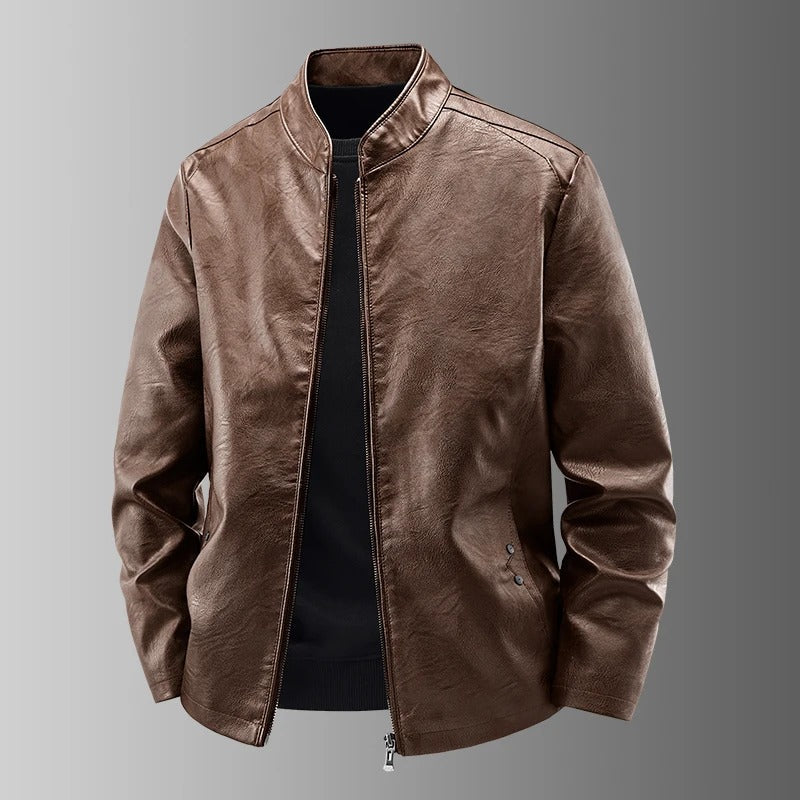Klassische Biker Lederjacke