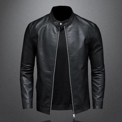 Klassische Lederjacke