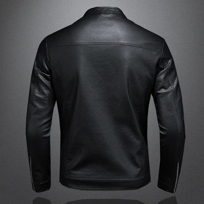 Klassische Lederjacke