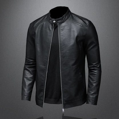 Klassische Lederjacke