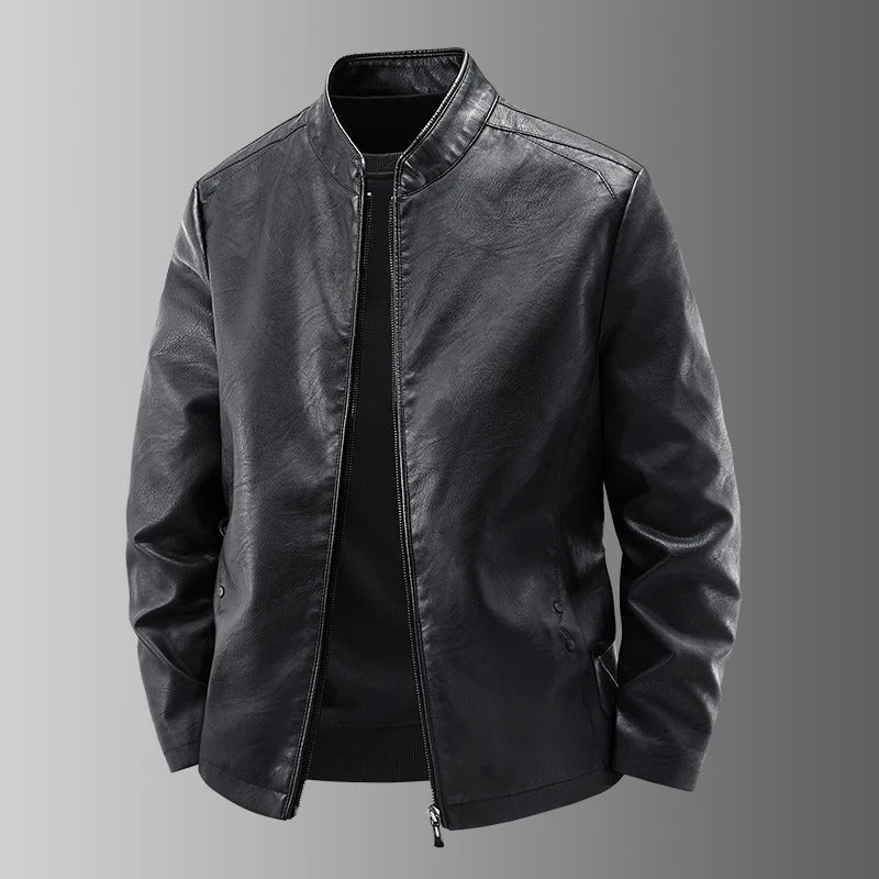 Klassische Biker Lederjacke
