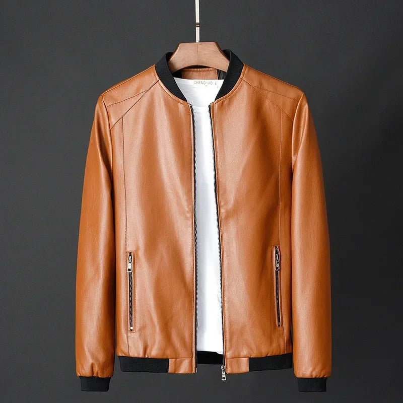 Authentische Biker Lederjacke
