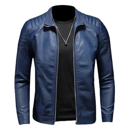 Stehkragen Lederjacke