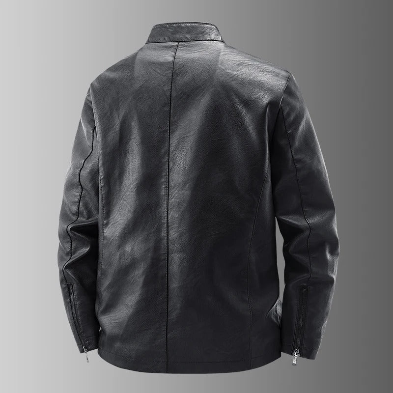 Klassische Biker Lederjacke
