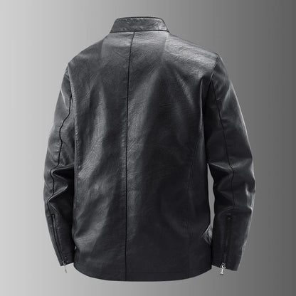 Klassische Biker Lederjacke