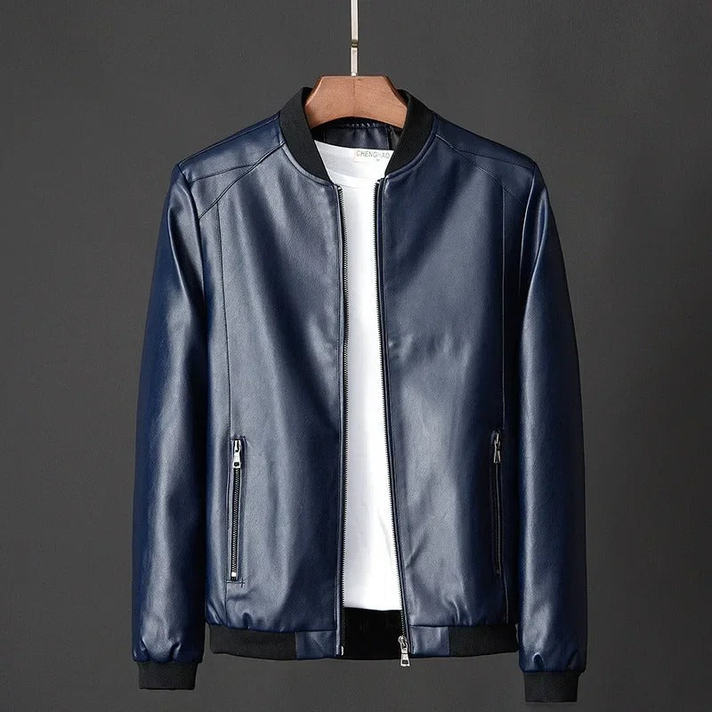 Authentische Biker Lederjacke
