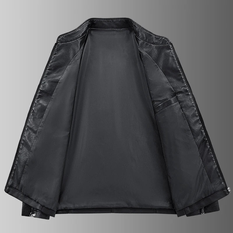 Klassische Biker Lederjacke