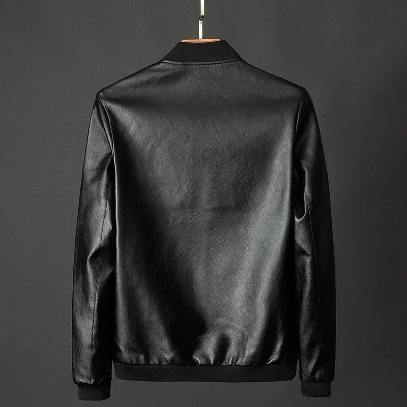 Authentische Biker Lederjacke