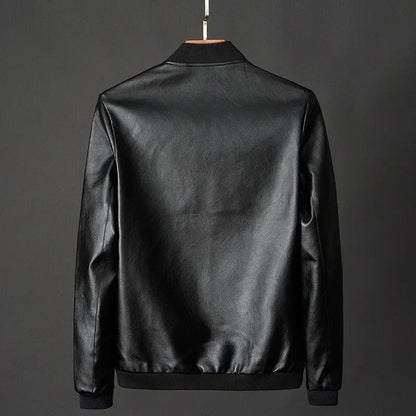Authentische Biker Lederjacke