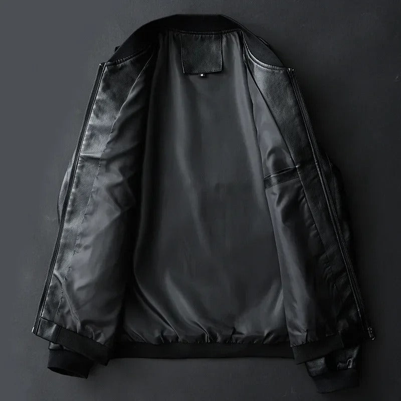 Authentische Biker Lederjacke