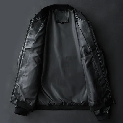 Authentische Biker Lederjacke