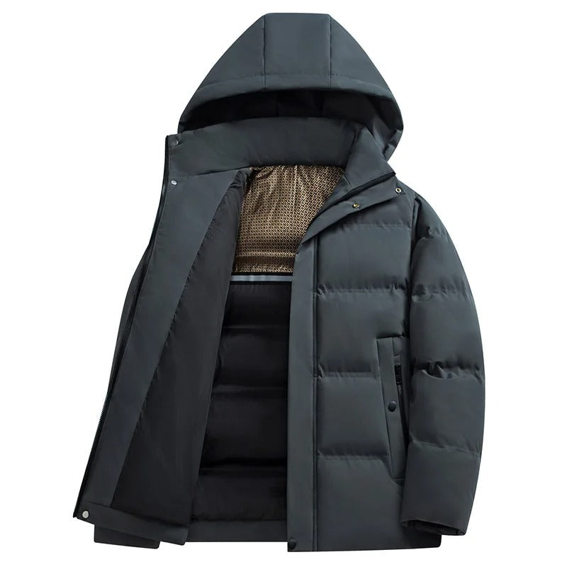 Elegante Fleece Jacke mit Kapuze