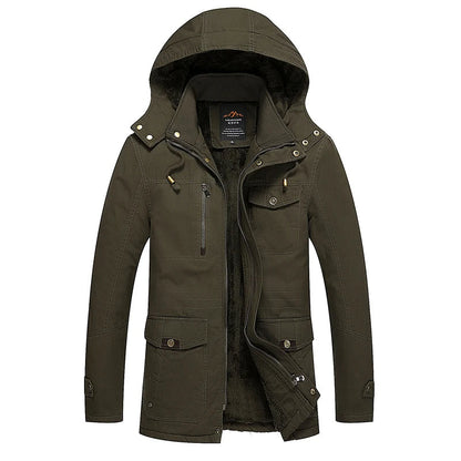 Elegante Gefütterte Baumwoll-Winterjacke