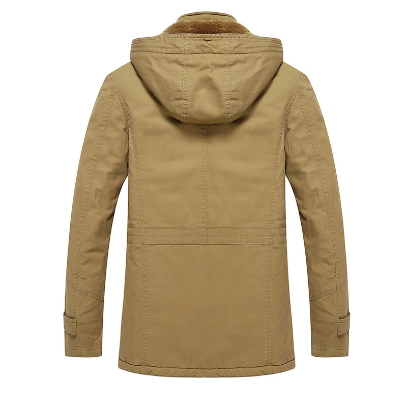 Elegante Gefütterte Baumwoll-Winterjacke