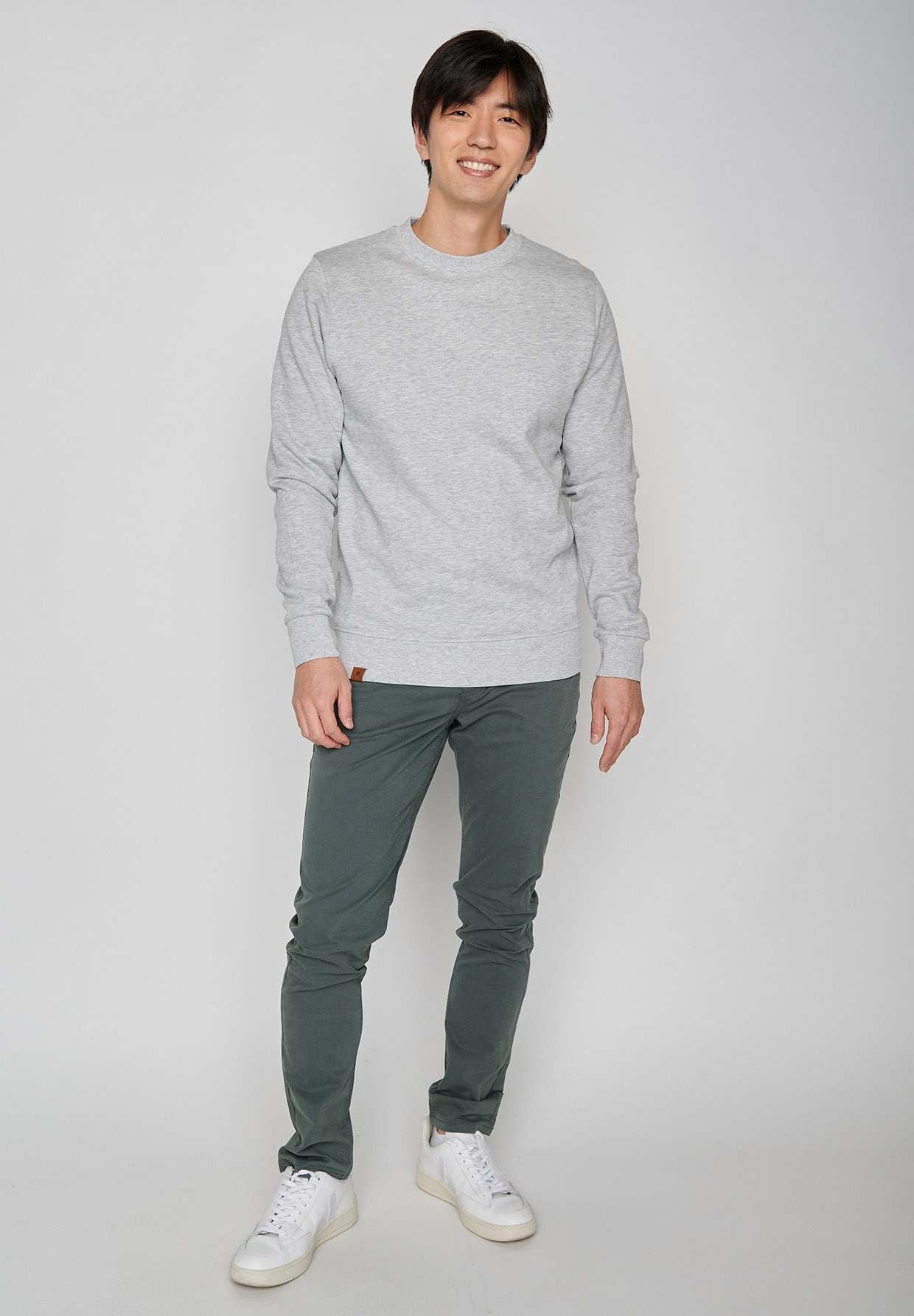 Basic Sweatshirt Grau - Bio-Baumwolle GOTS-zertifiziert