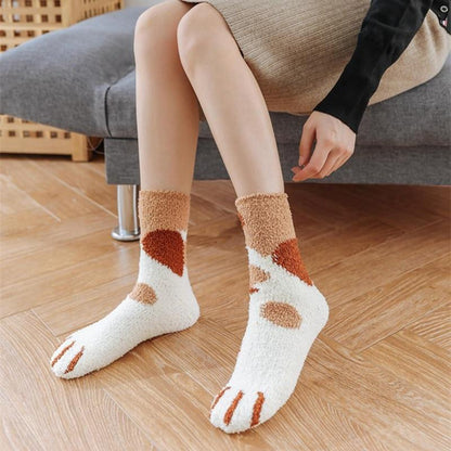 Samtweiche Pfotensocken (One-Size / Einheitsgröße) BAUMWOLLE