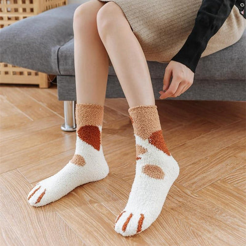 Samtweiche Pfotensocken (One-Size / Einheitsgröße) BAUMWOLLE