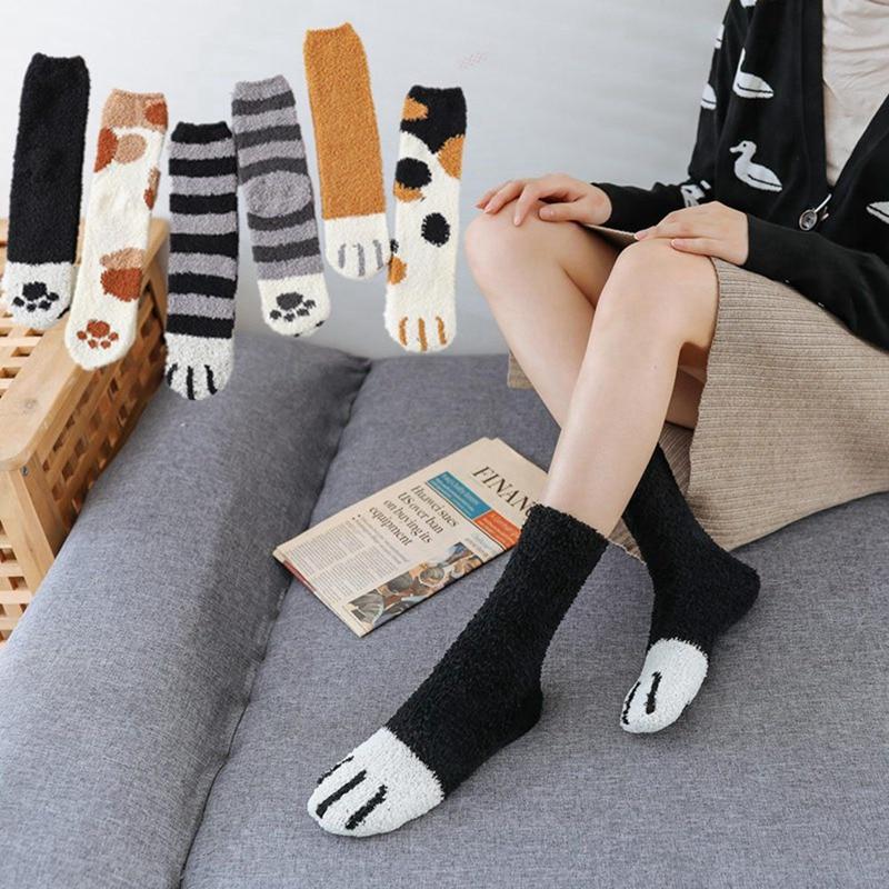 Samtweiche Pfotensocken (One-Size / Einheitsgröße) BAUMWOLLE