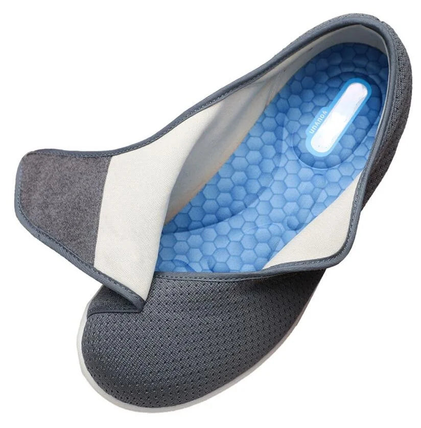 Dames en Heren Schoenen voor Brede en Gezwollen Voeten – Makkelijk aan te trekken