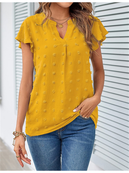 Hannah | Bluse mit Patchwork und Rüschen