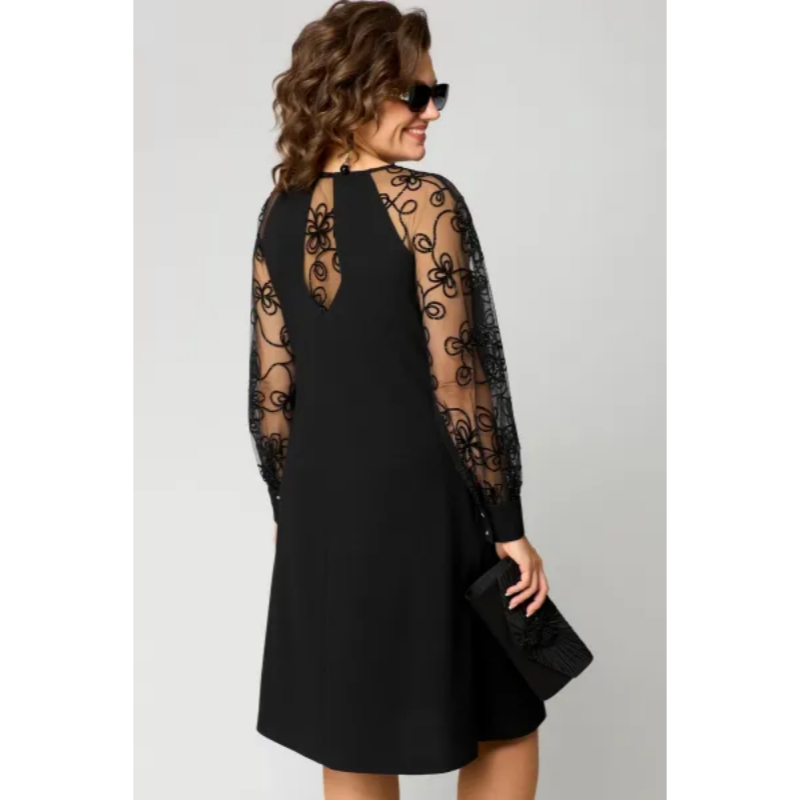 HARALDA I LÄSSIGES LANGÄRMELIGES KLEID