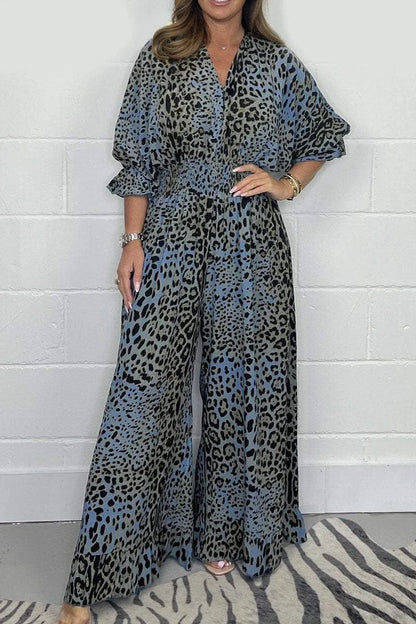 TRAUDL I JUMPSUIT MIT LEOPARDENPRINT