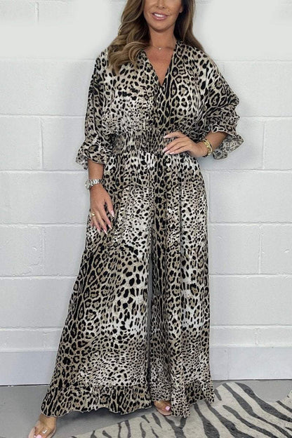 TRAUDL I JUMPSUIT MIT LEOPARDENPRINT