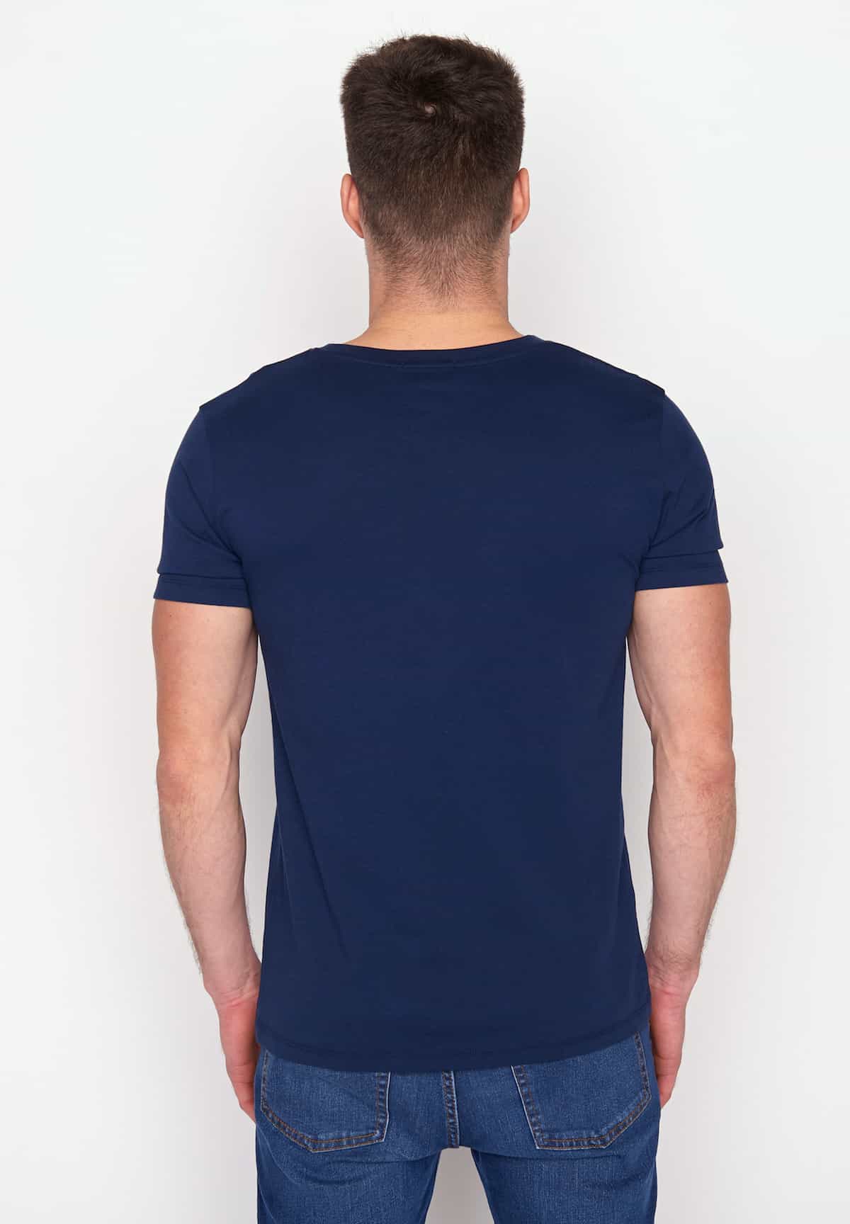 Klassisches Navy T-Shirt – Hochwertiges Herren-Shirt in Marineblau