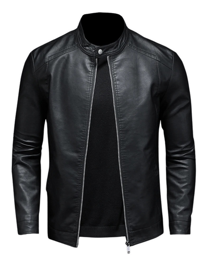 Klassische Lederjacke