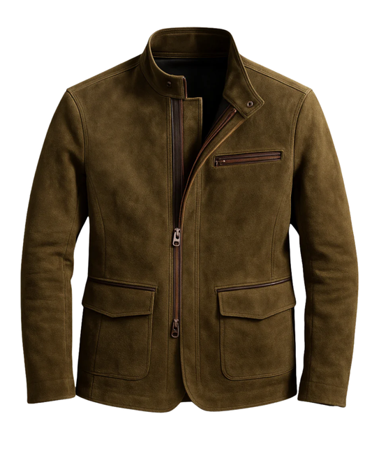 Schicke Wildleder-Jacke für Herren